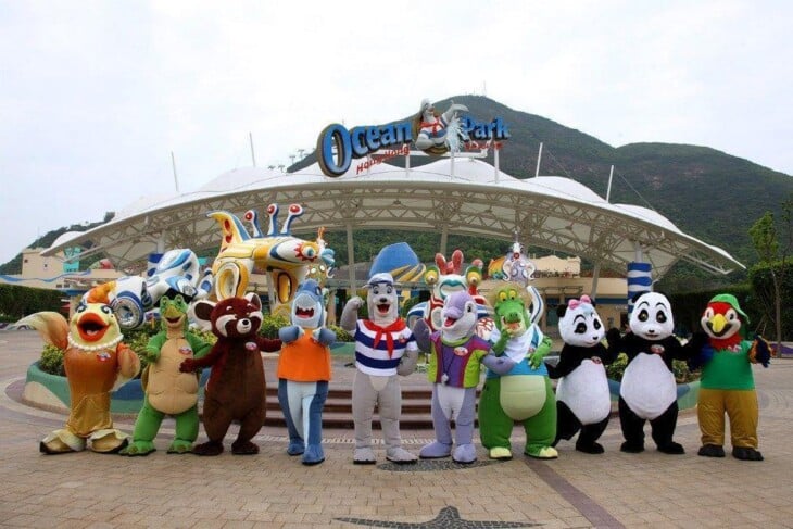 Ocean Park, em Hong Kong. Imagem: Wikimedia Commons.