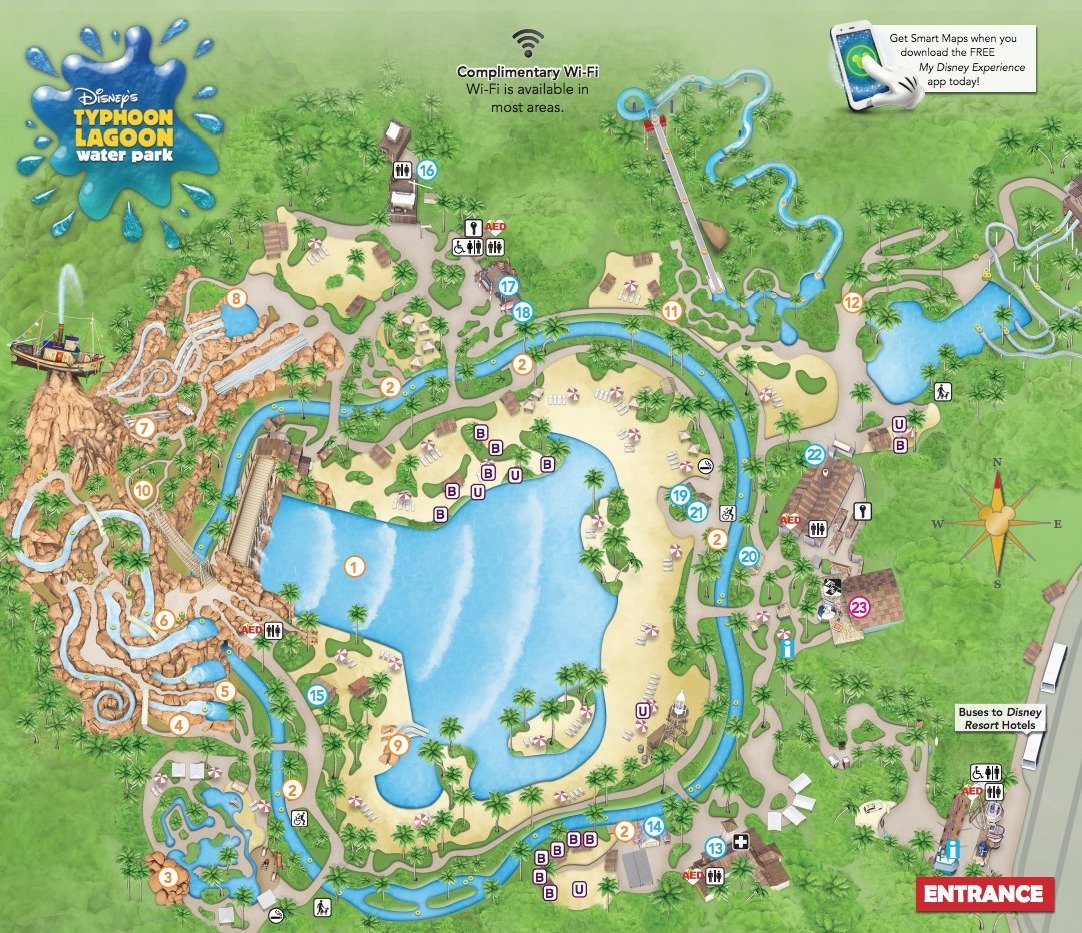 Typhoon Lagoon mapa, atrações, restaurantes e muito mais (VÍDEOS)