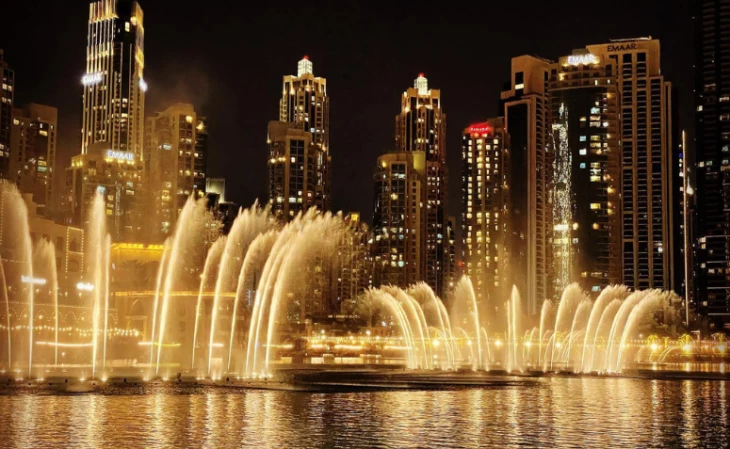 fontes de água de Dubai