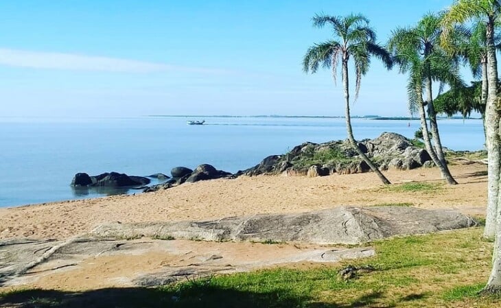 Praia de Ondinas na Lagoa dos Patos