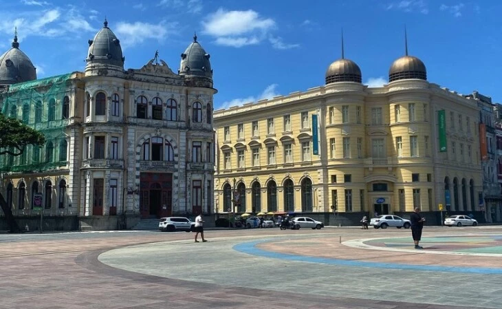 Praça do Marco Zero em Recife