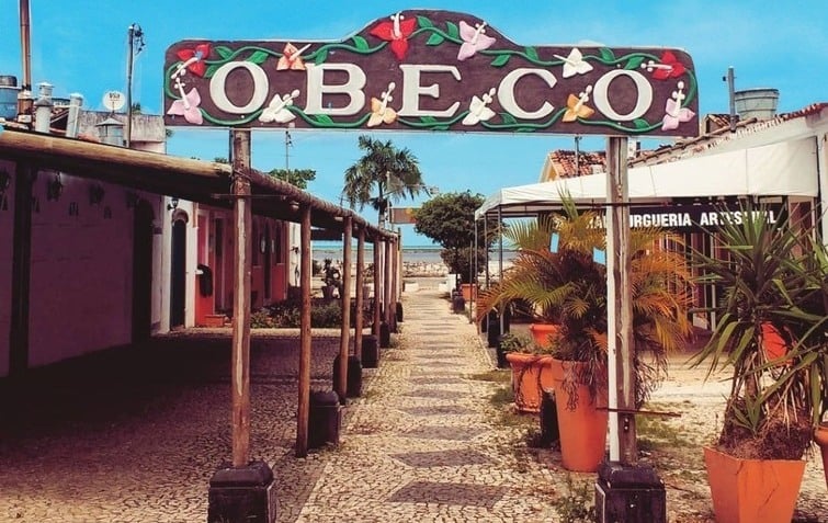 Placa d'O Beco em Porto Seguro