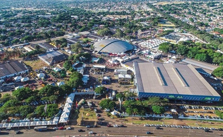 Imagem aérea do Parque de Exposições Francisco Feio Ribeiro