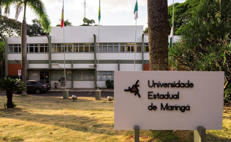 reitoria da UEM no acesso da Avenida Colombo