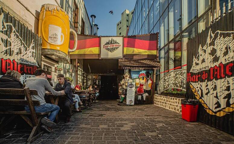 Entrada do Bar do Alemão em Curitiba